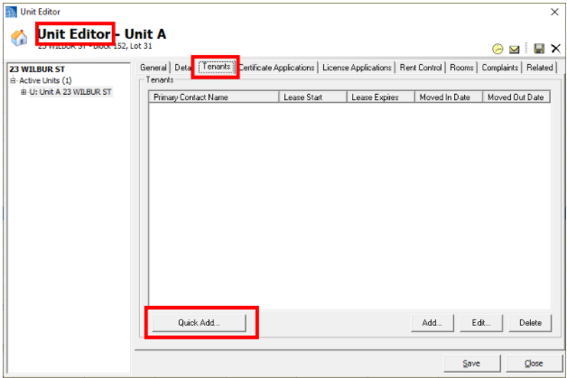 Unit Editor
